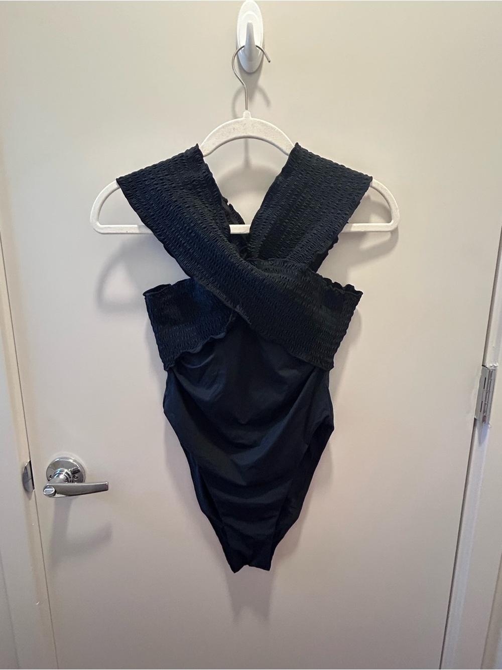 NEW Anthropologie Lilly Smocked One-Piece Swimsuit
